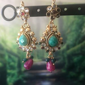 Dangling Indian style earrings
